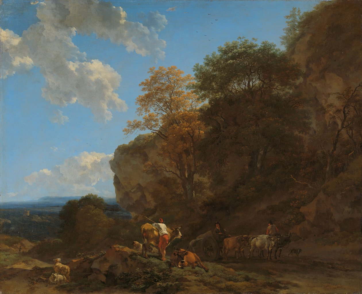Paisagem Italiana de Nicolaes Pietersz Berchem