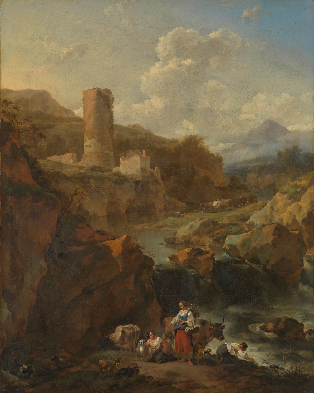 Paisagem italiana de Nicolaes Pietersz Berchem