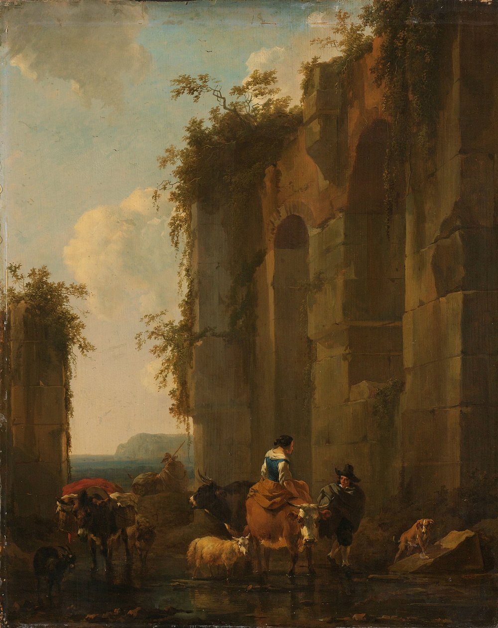 Ruínas em Itália de Nicolaes Pietersz Berchem
