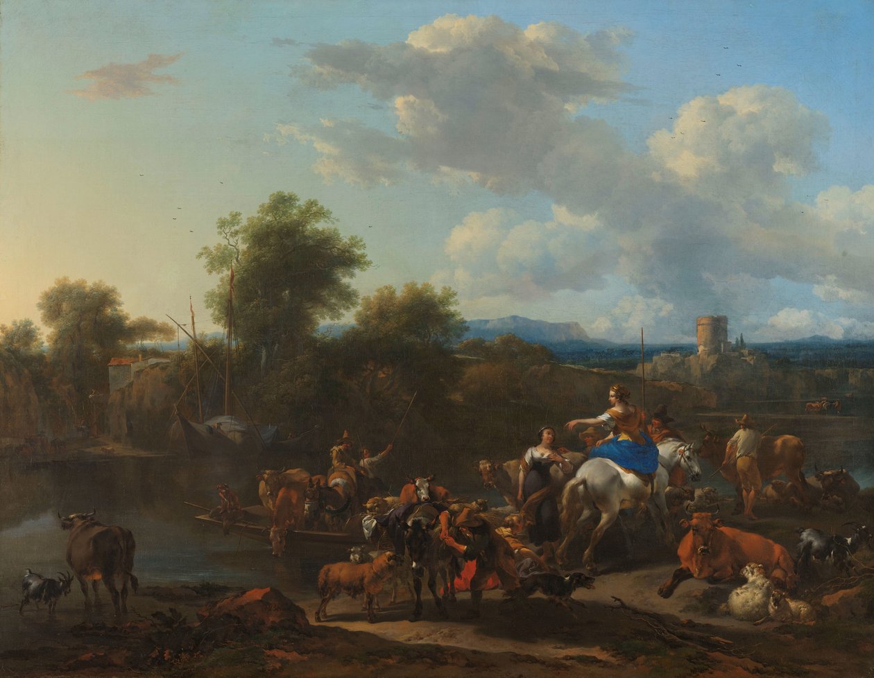 A balsa do gado de Nicolaes Pietersz Berchem