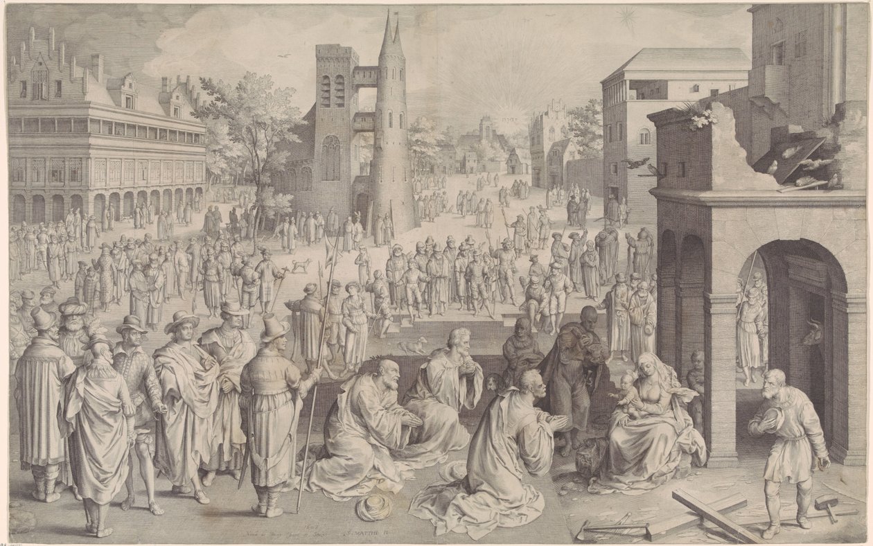 Adoração dos reis de Nicolaes de Bruyn
