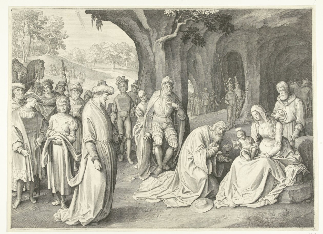 Adoração dos reis de Nicolaes de Bruyn