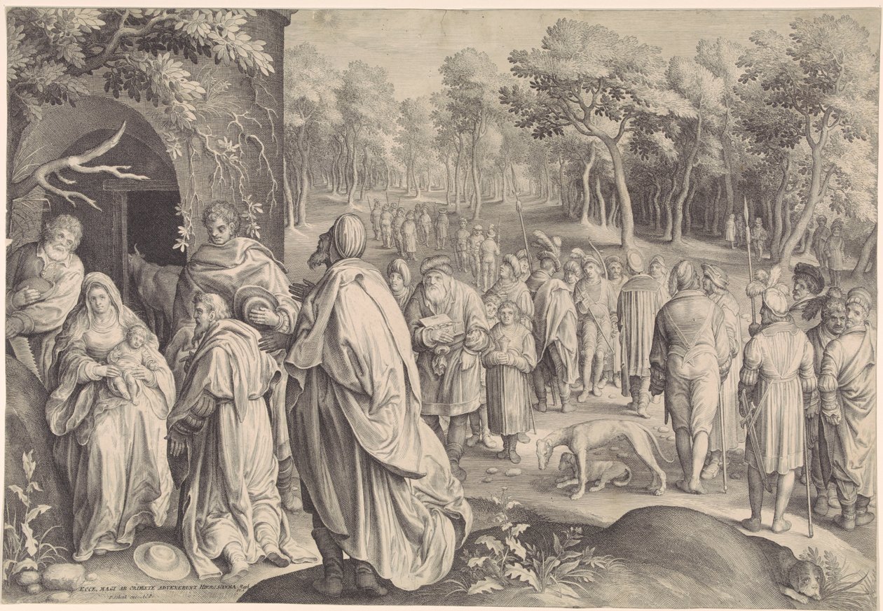 Adoração dos Reis de Nicolaes de Bruyn