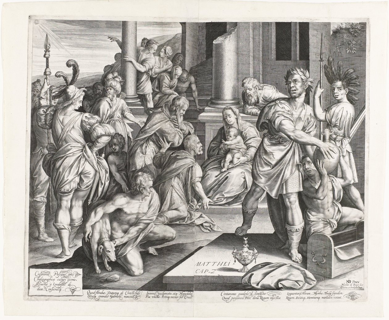 Adoração dos Reis de Nicolaes de Bruyn