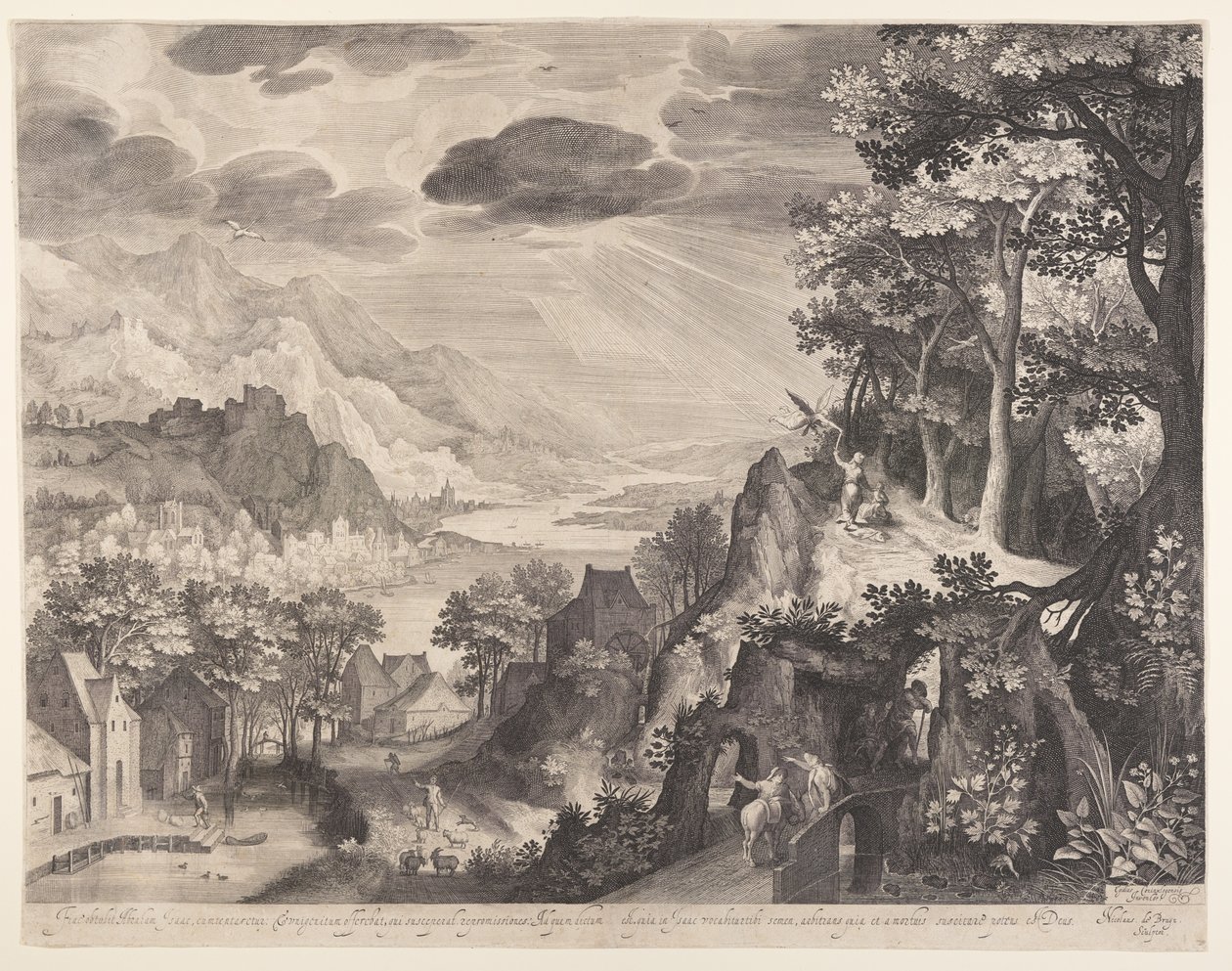 O sacrifício de Abraão de Nicolaes de Bruyn