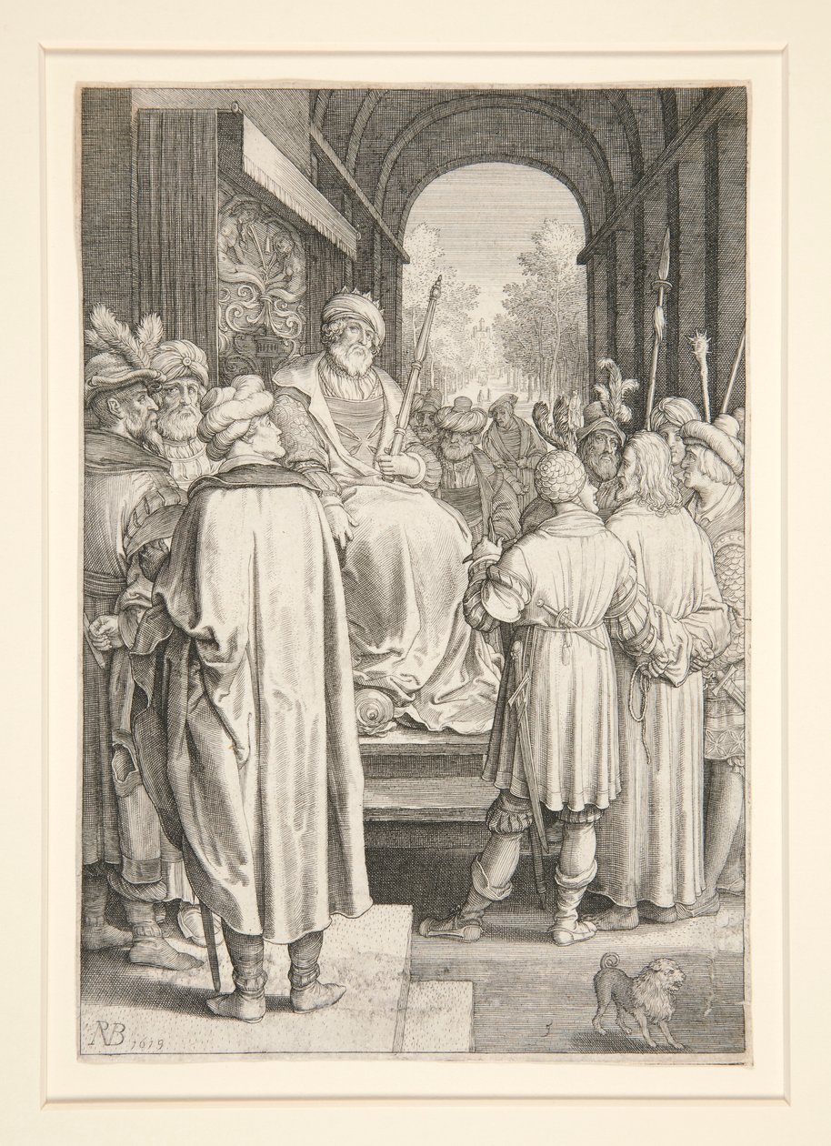 Cristo antes de Pilatos (Série Paixão) de Nicolaes de Bruyn