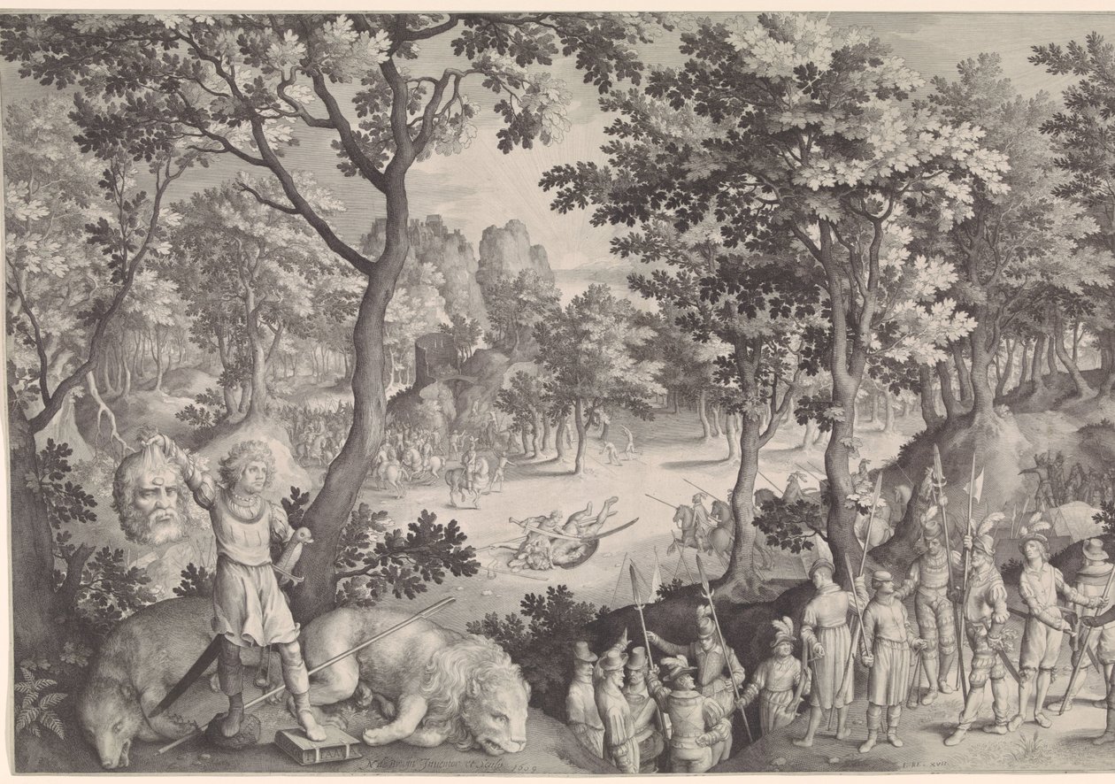 Davi em Golias de Nicolaes de Bruyn