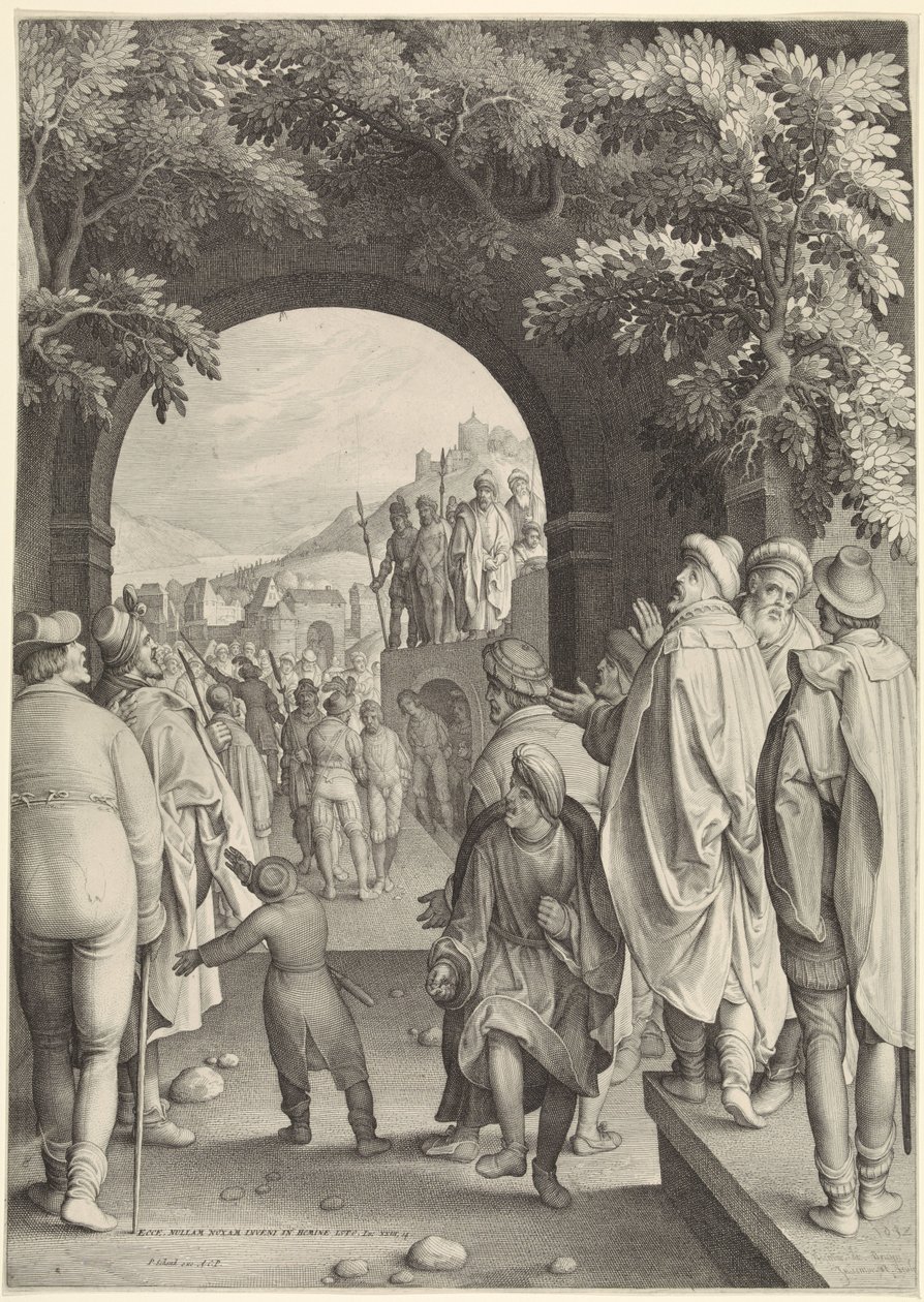 Ecce Homo Paixão de Cristo (título da série) de Nicolaes de Bruyn