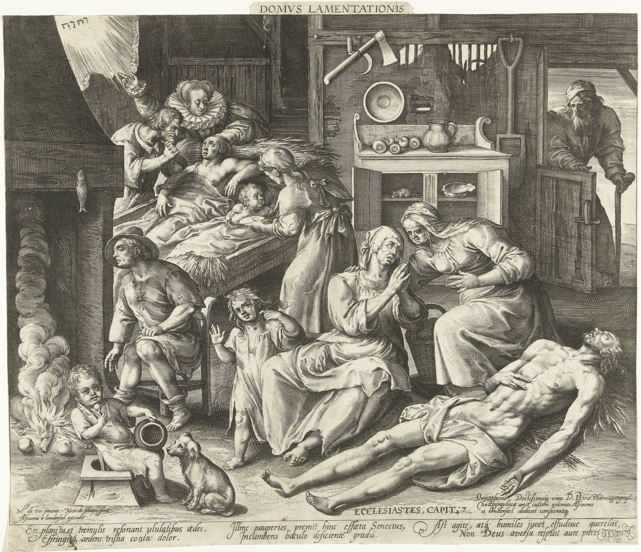 Uma casa de luto
Domus Lamentationis (título sobre o objecto) de Nicolaes de Bruyn