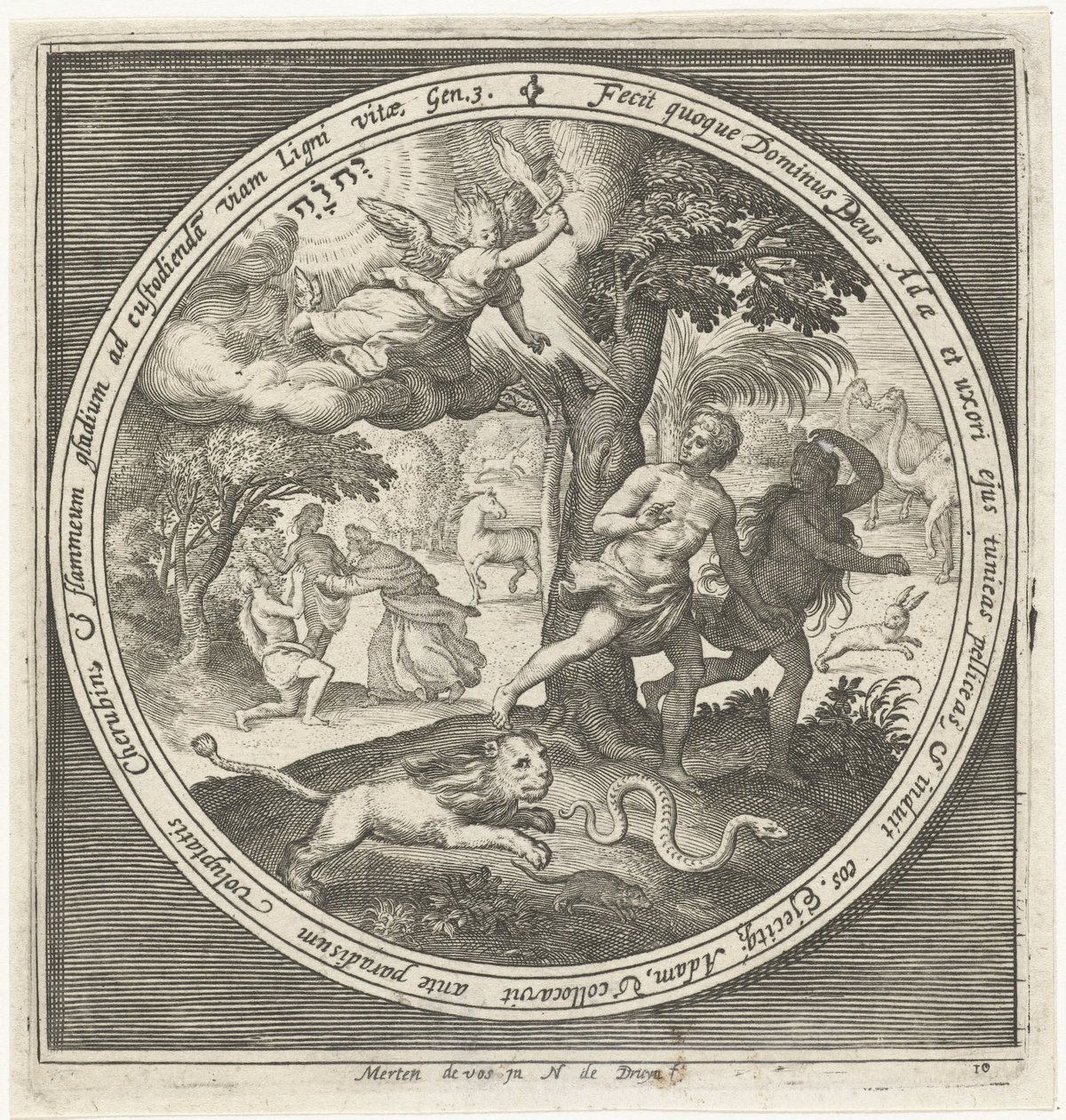 Expulsão do Paraíso de Nicolaes de Bruyn