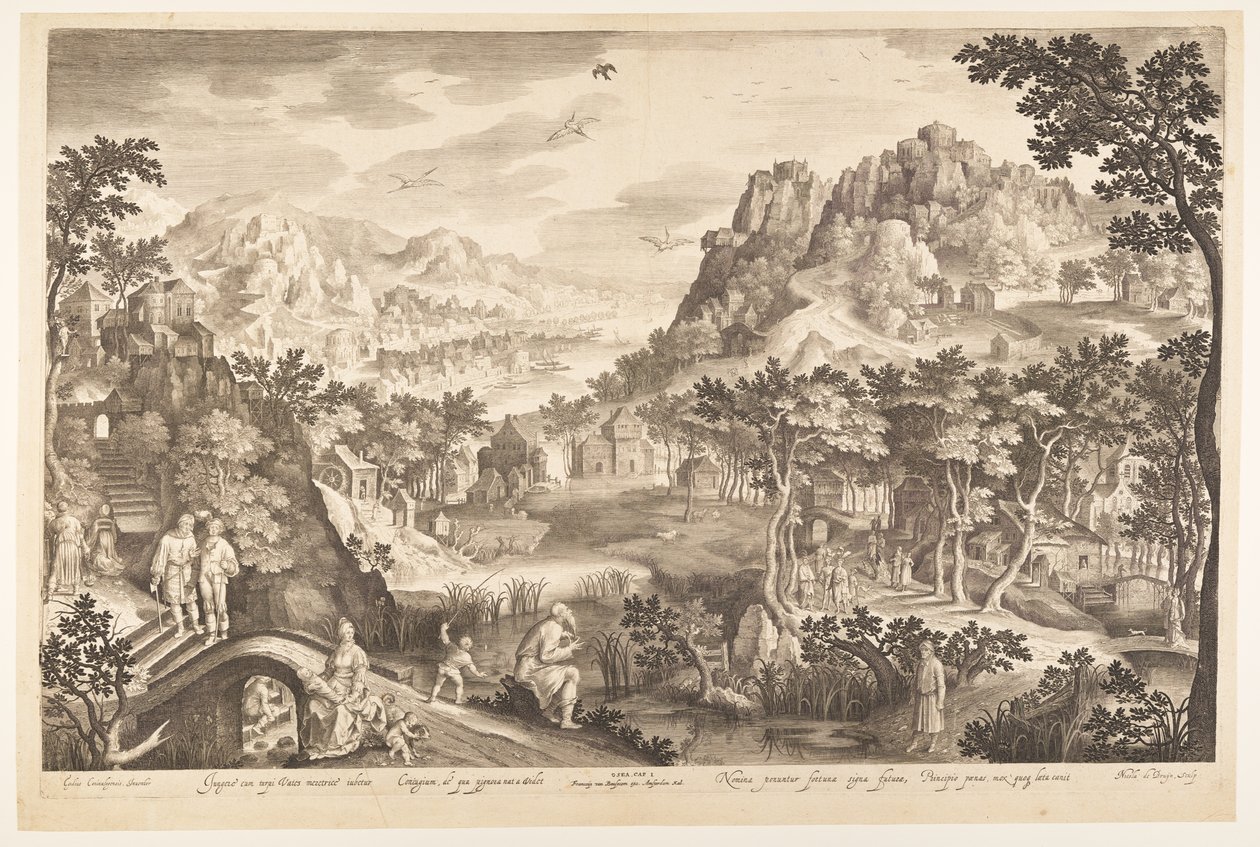 Oséias e a prostituta Gomer de Nicolaes de Bruyn