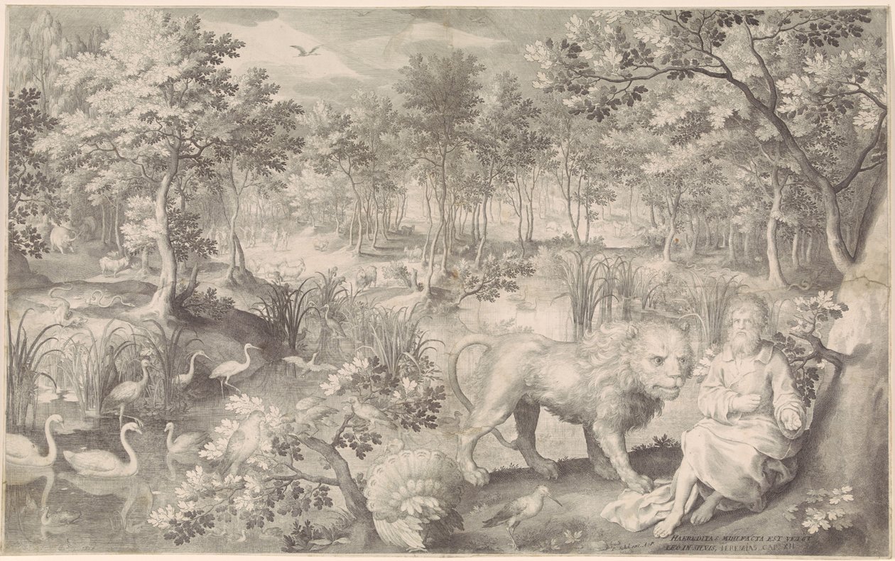 Jeremias no deserto de Nicolaes de Bruyn