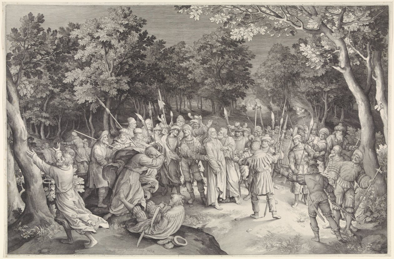 Judas beija e prisão de Cristo de Nicolaes de Bruyn