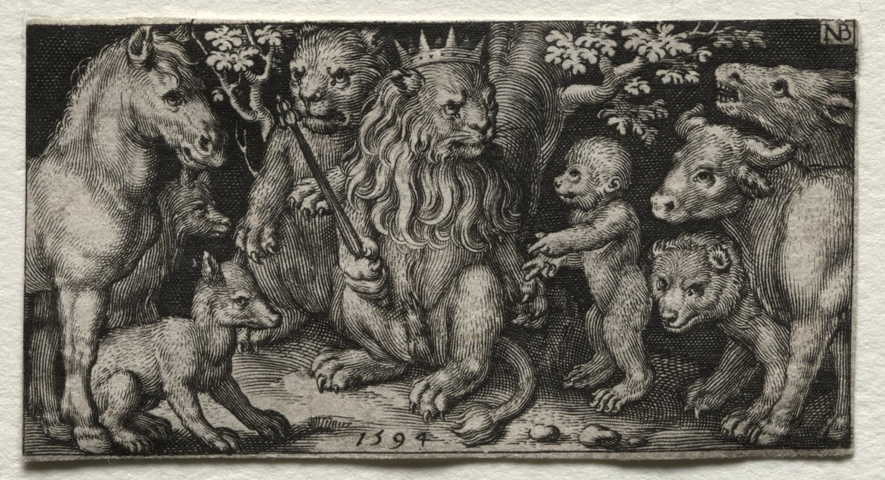 O Rei dos Animais de Nicolaes de Bruyn