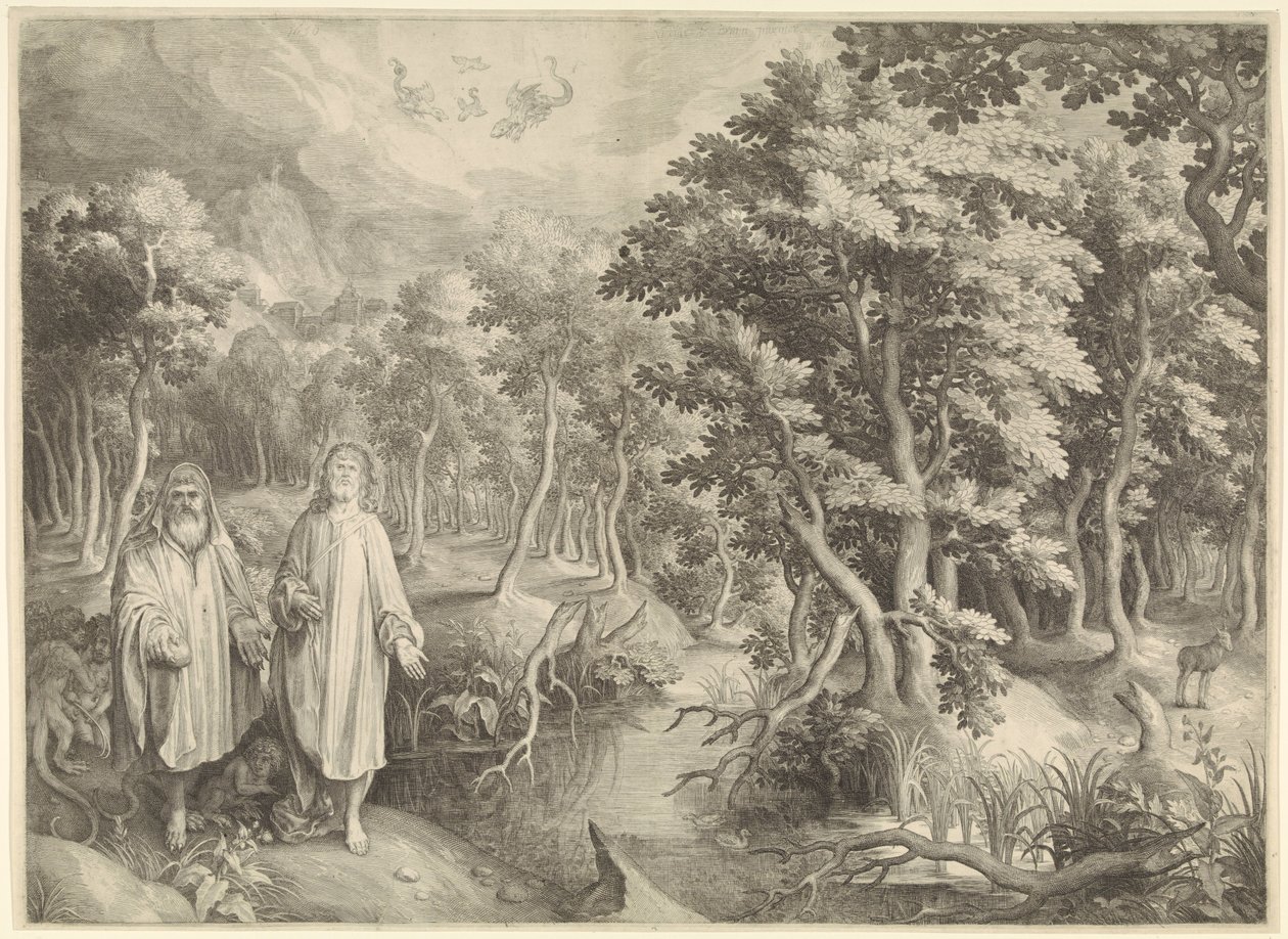 A tentação de Cristo no deserto de Nicolaes de Bruyn
