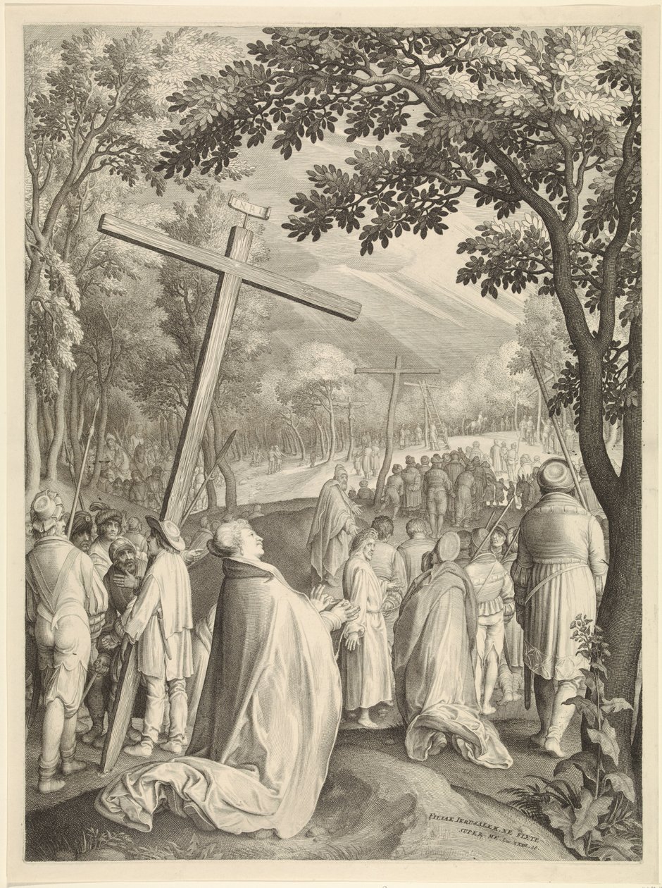 Tecido de suor da Veronica
Paixão de Cristo (título da série) de Nicolaes de Bruyn