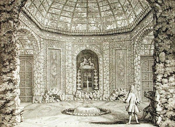 Vista de uma gruta, final do século XVII (gravura) de Nicolaes the Elder Visscher