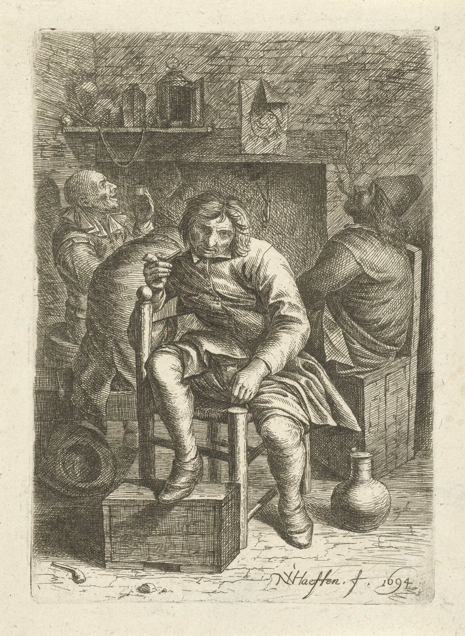 homem fumante de Nicolaes van Haeften