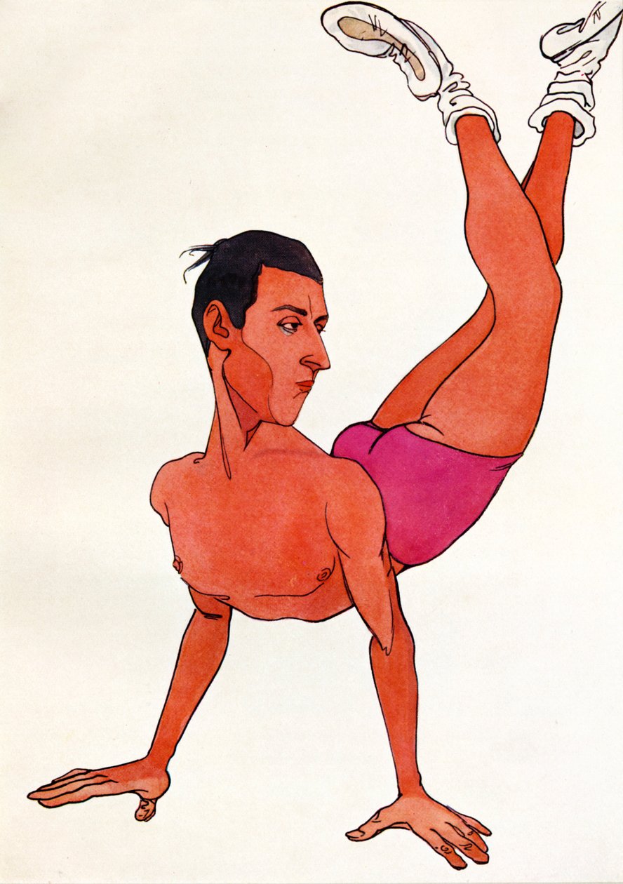 Carciatura de Sir Anton Dolin, c.1920s (desenho) de Nicolai (1869 1937) Legat