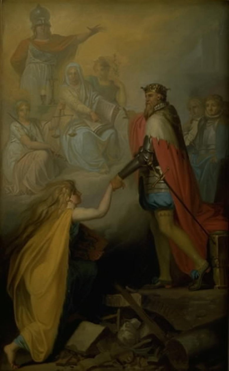 Christian III Socorrendo a Dinamarca de Nicolai Abildgaard