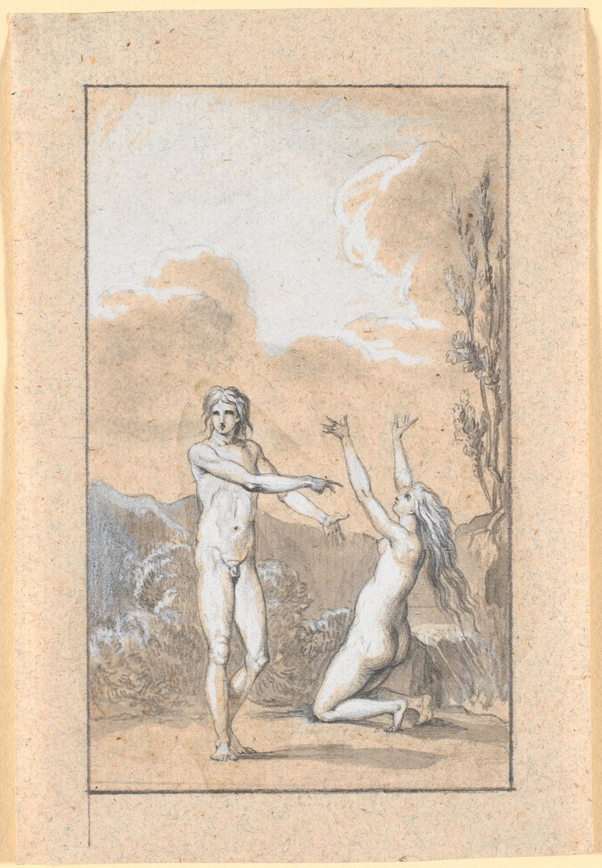 A Eva recém-criada de Nicolai Abildgaard