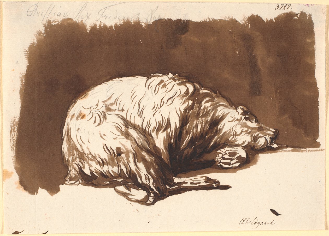 Um urso mentiroso de Nicolai Abildgaard