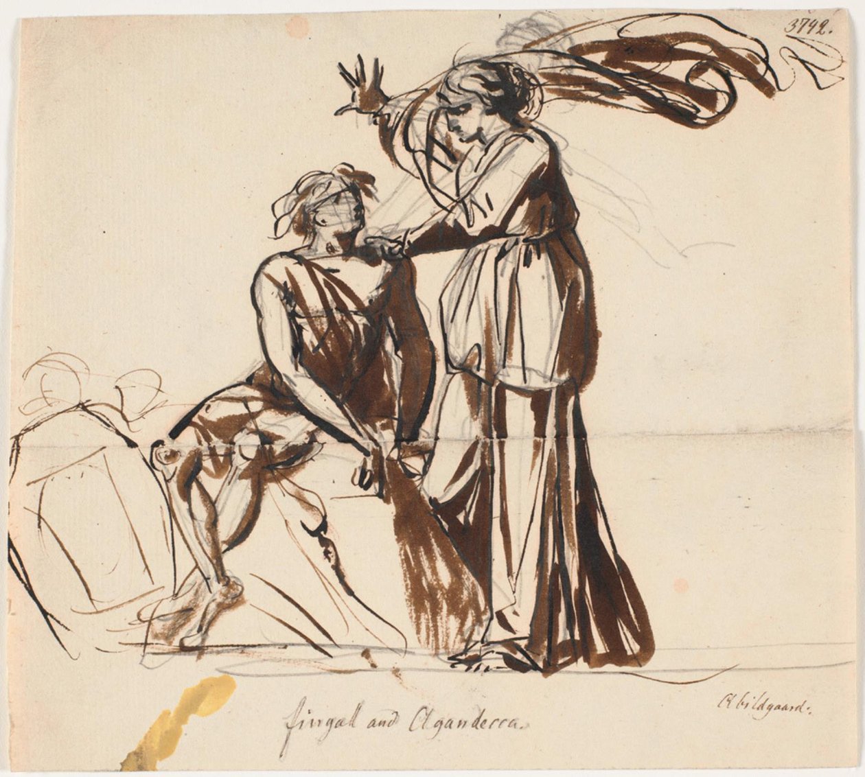 Fingal e Agandecca. Ossians digte, Fingal III de Nicolai Abildgaard