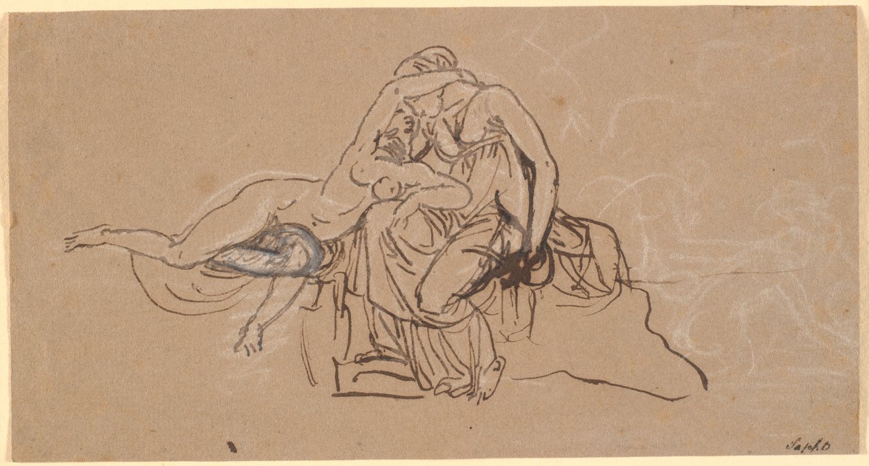 Safo e o Mitileno de Nicolai Abildgaard