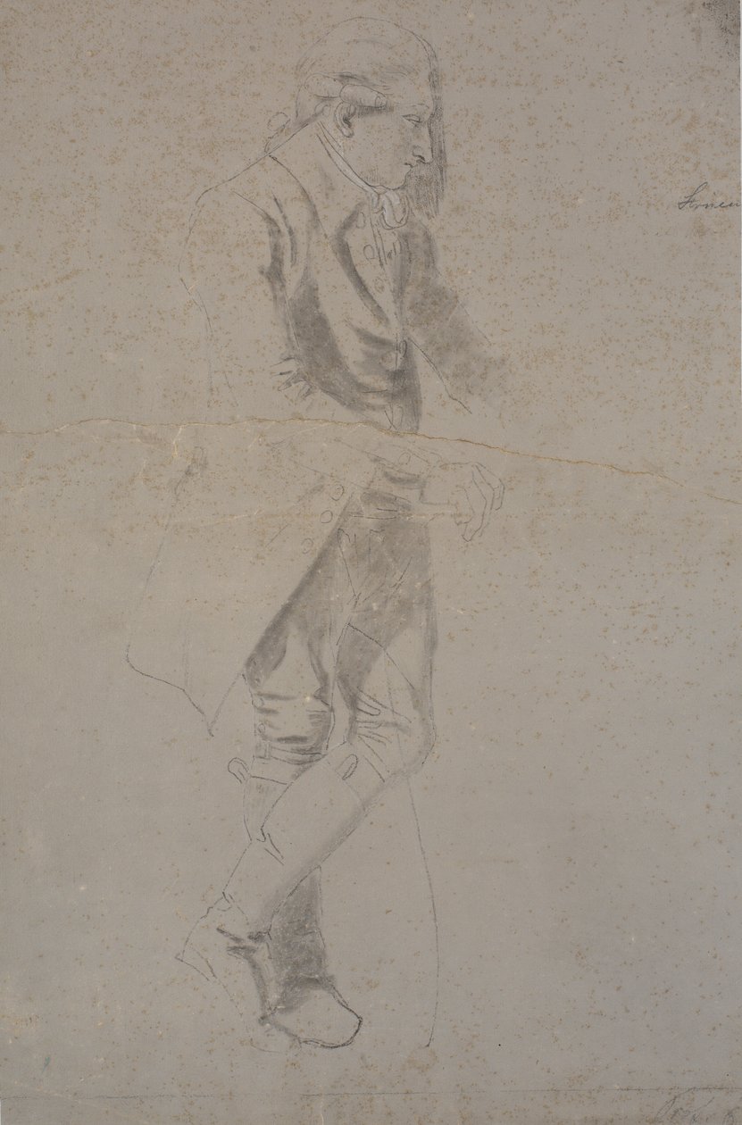 Homem de pé fantasiado de ca. 1770. Struensee? de Nicolai Abildgaard
