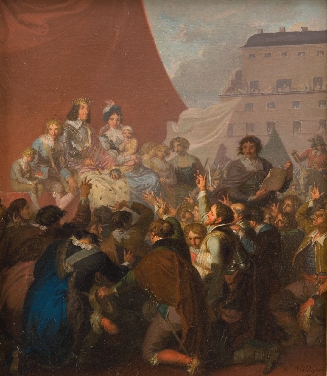 O juramento de fidelidade em 1660 de Nicolai Abildgaard