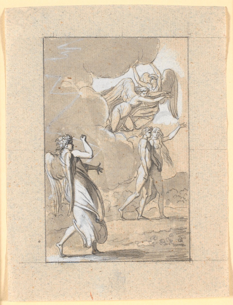 A expulsão do paraíso de Nicolai Abildgaard