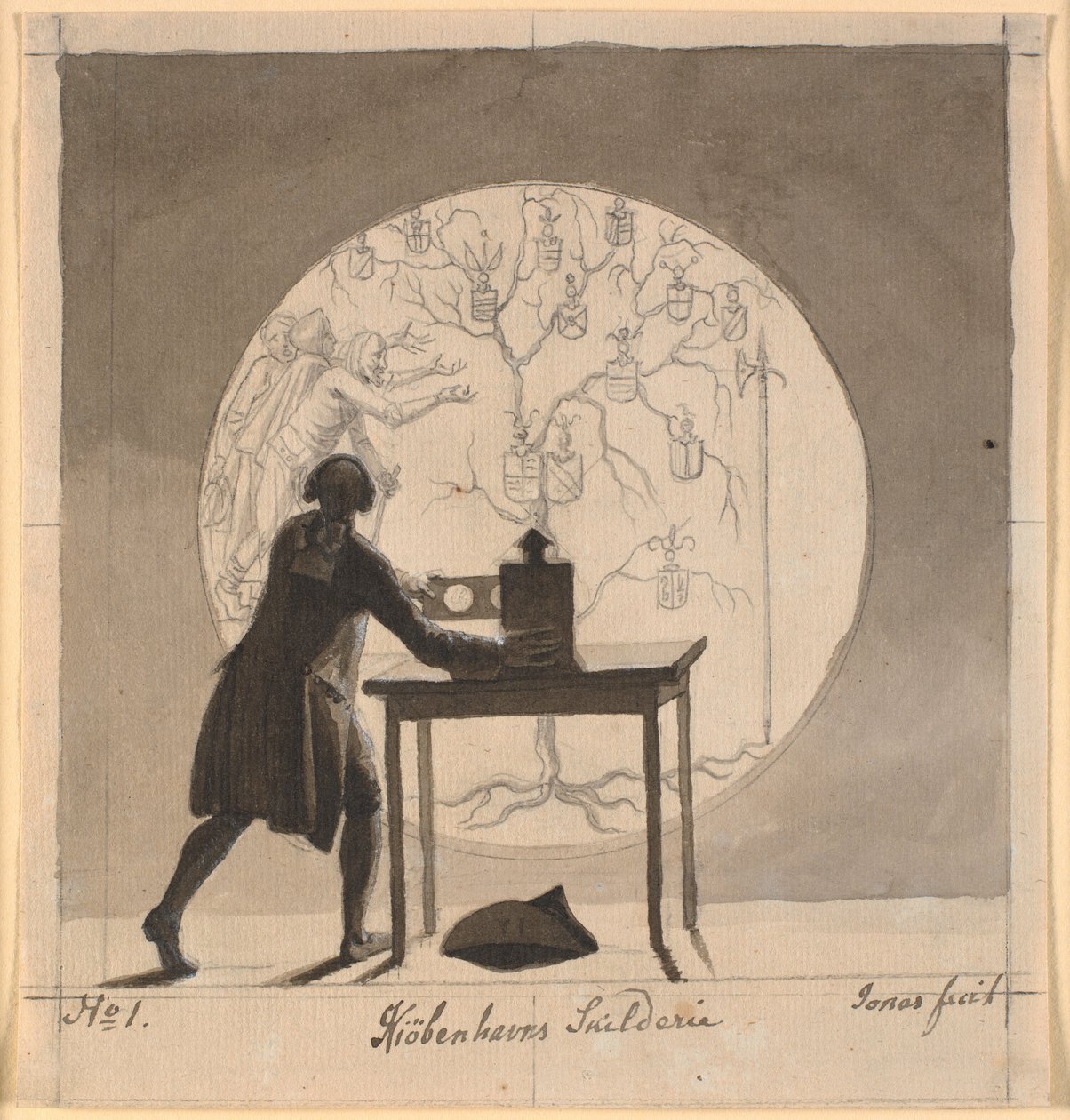 Lanterna Mágica, 1786-1788. de Nicolai Abraham Abildgaard