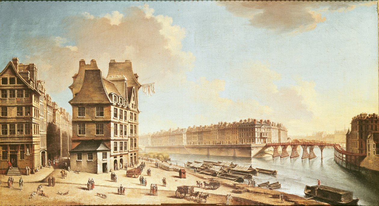 A Ile Saint-Louis da Place de Greve, c.1757 (ver também 86034) de Nicolas Raguenet