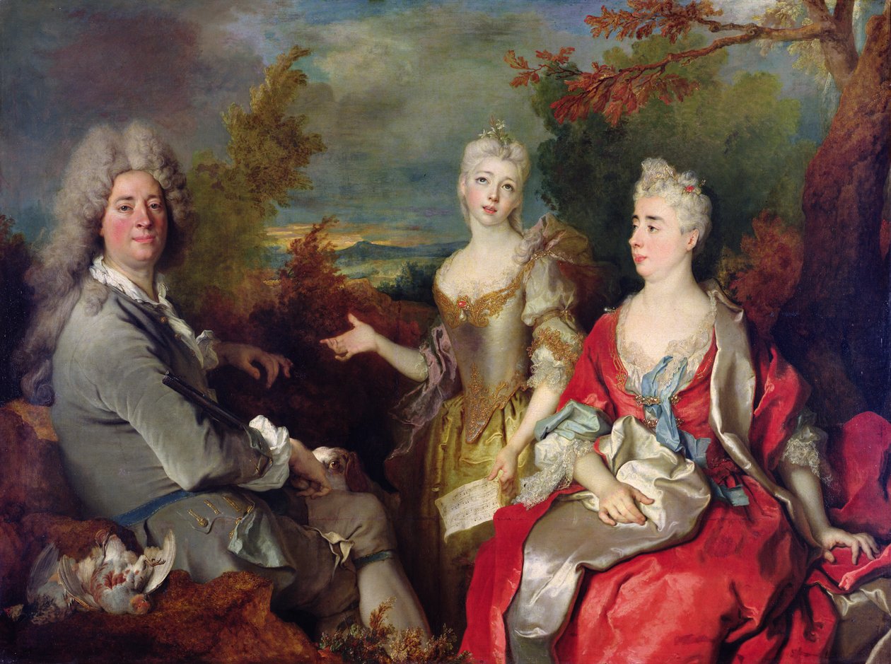 Retrato de família, c.1710 de Nicolas de Largillière