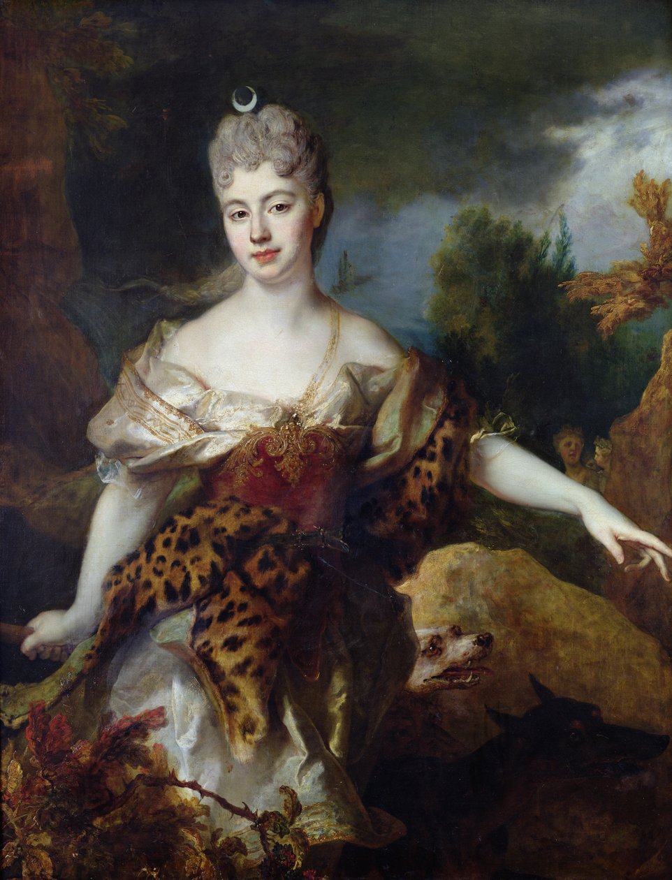 Retrato de Mademoiselle de Barral como Diana, c.1714 de Nicolas de Largillière