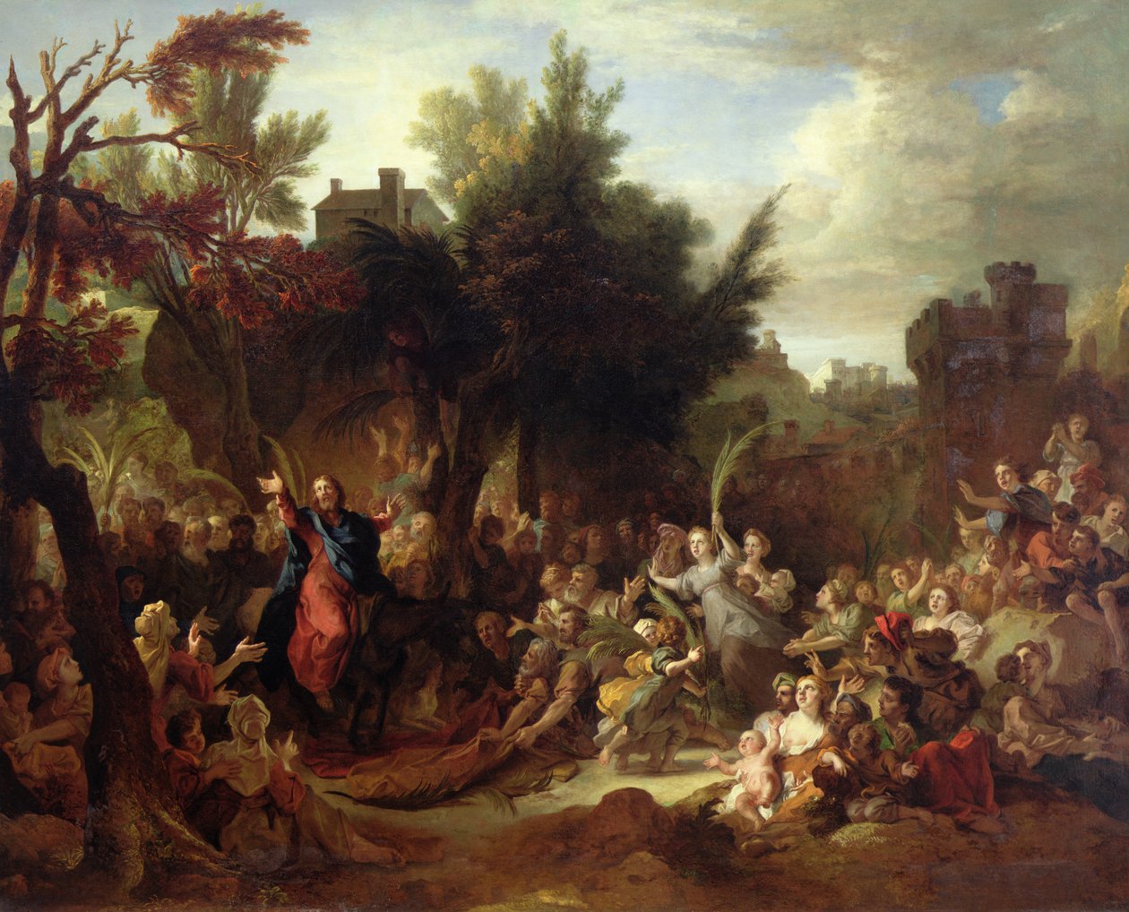A entrada de Cristo em Jerusalém, c.1720 de Nicolas de Largillière