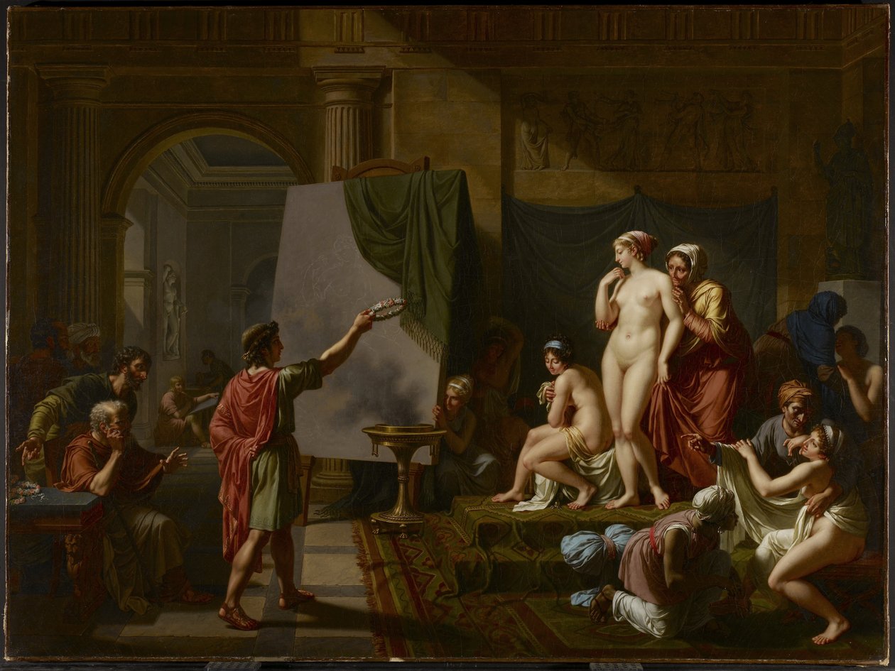 Zeuxis Escolhendo seus Modelos, 1797 de Nicolas Andre Monsiau