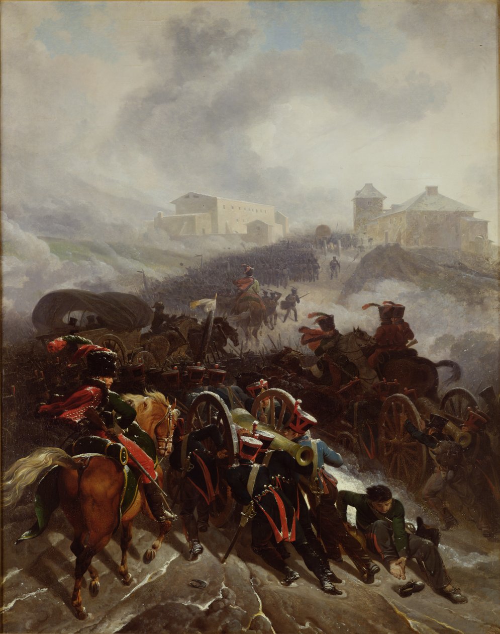 O exército francês cruzando a Serra de Guadarrama, Espanha, dezembro de 1808, 1812 de Nicolas Antoine Taunay