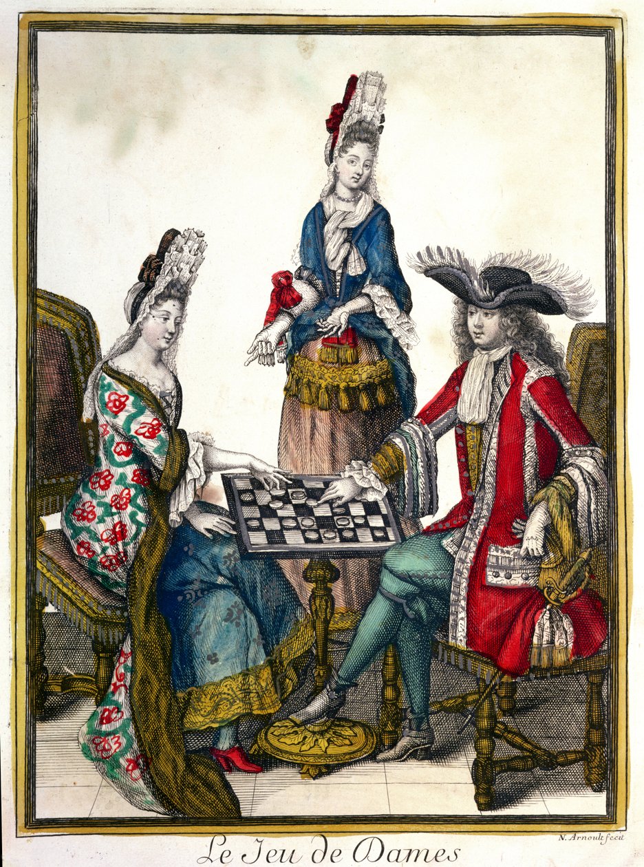 Le Jeu de Dames (Jogo de Damas), final do começo do século XVII de Nicolas Arnoult