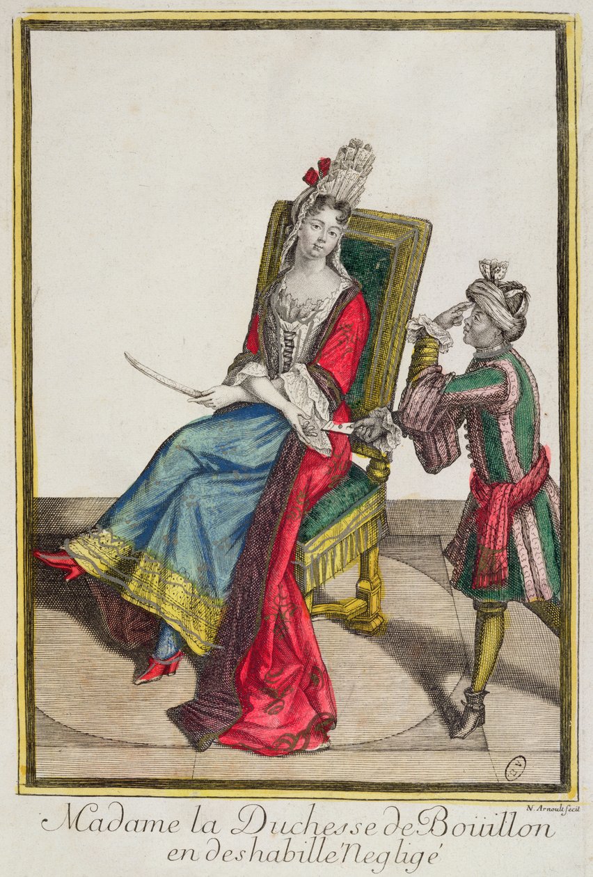Retrato de Marie-Anne Mancini (1646-1714) Duquesa de Caldo, final do século XVII de Nicolas Arnoult