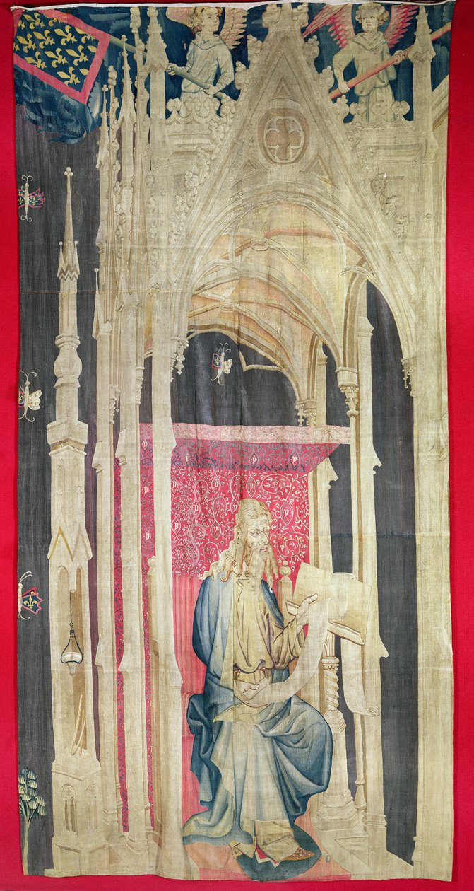 O Apocalipse de Angers, primeiro da série, 1373-87 (tapeçaria) de Nicolas Bataille