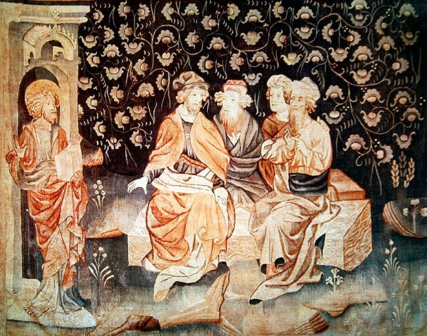 A Primeira Ressurreição dos Mártires, do Apocalipse de Angers, 1373-87 de Nicolas Bataille