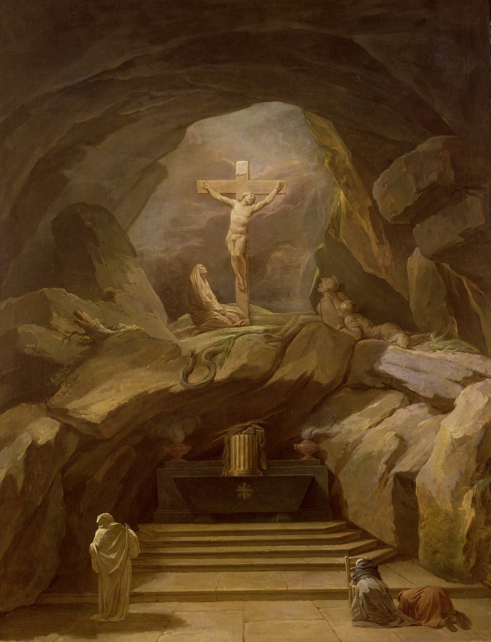 Estudo para a Capela do Calvário na Igreja de São Roque de Nicolas Bernard Lepicie