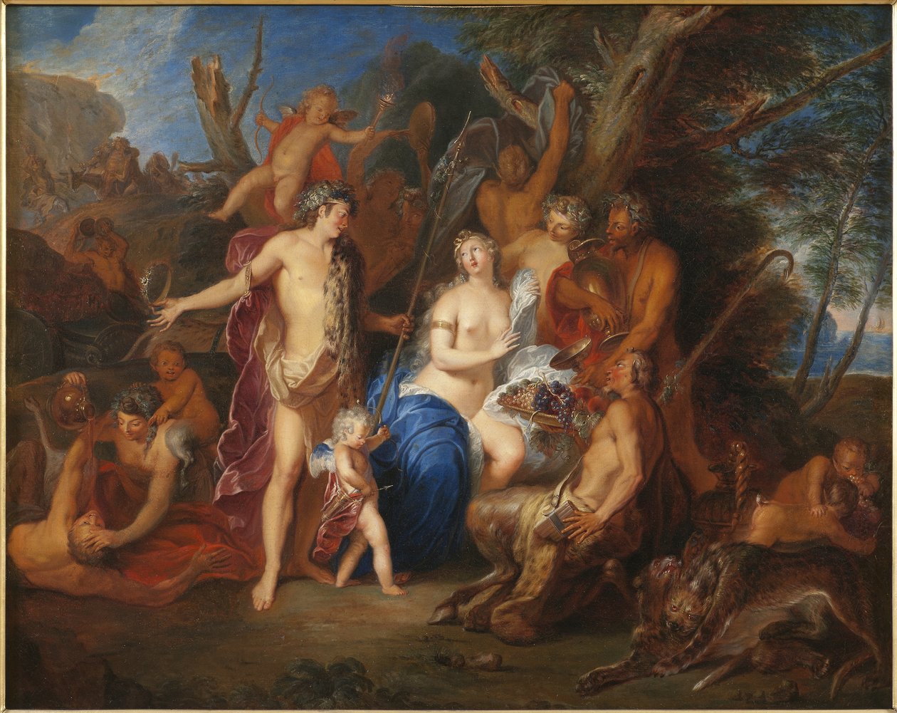 Baco e Ariadne, 1710-20 de Nicolas Bertin