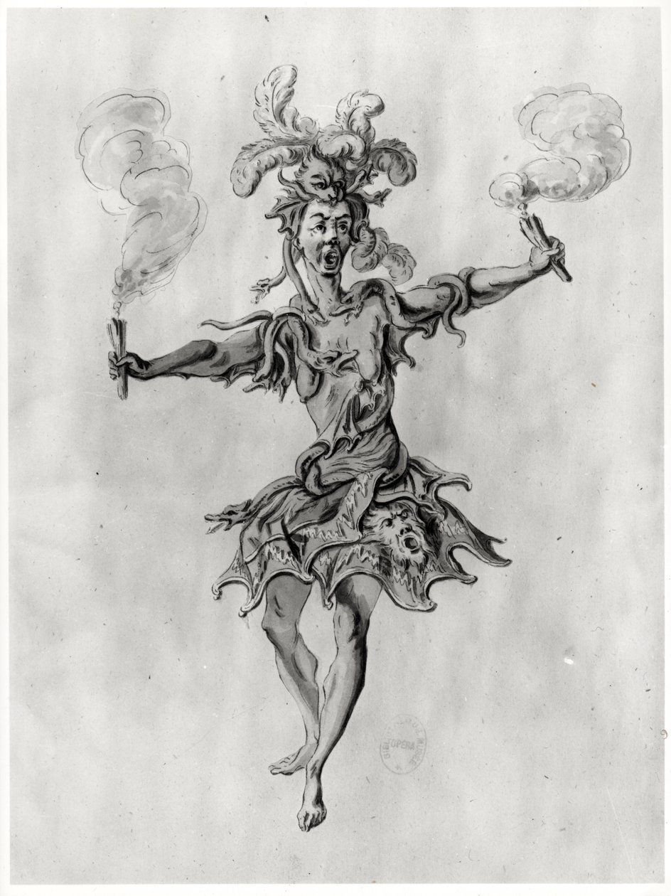 Figurino para o balé &39;Medusa&39; de Nicolas Boquet