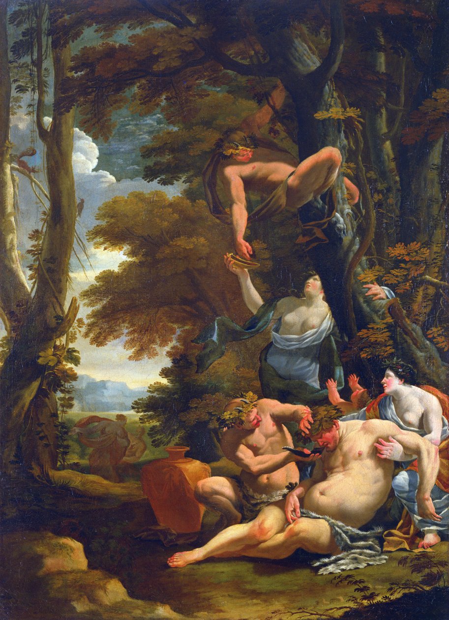 Drunken Silenus, 1640-50 de Nicolas Chaperon