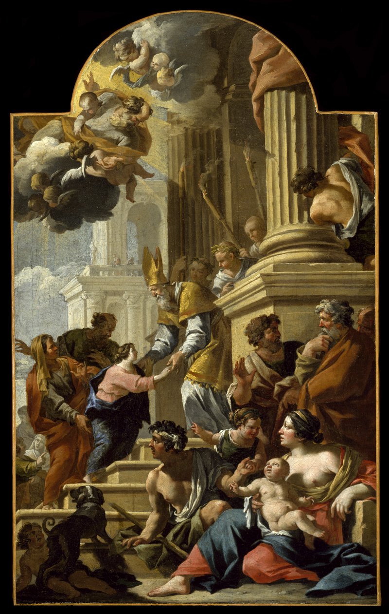 A apresentação da Virgem no Templo, 1639 de Nicolas Chaperon
