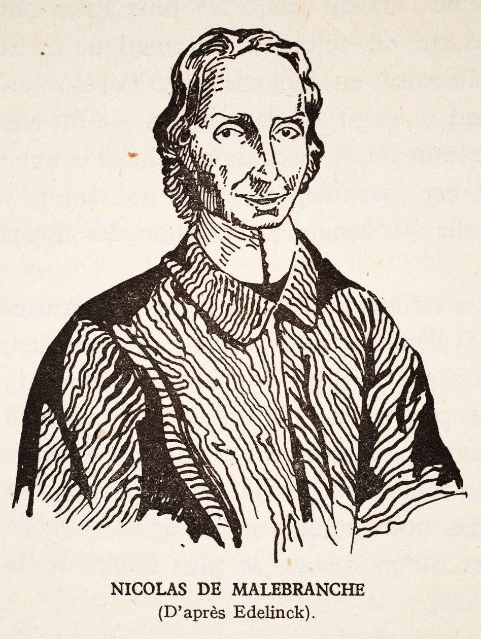Nicholas de Malebranche de Nicolas Etienne Edelinck