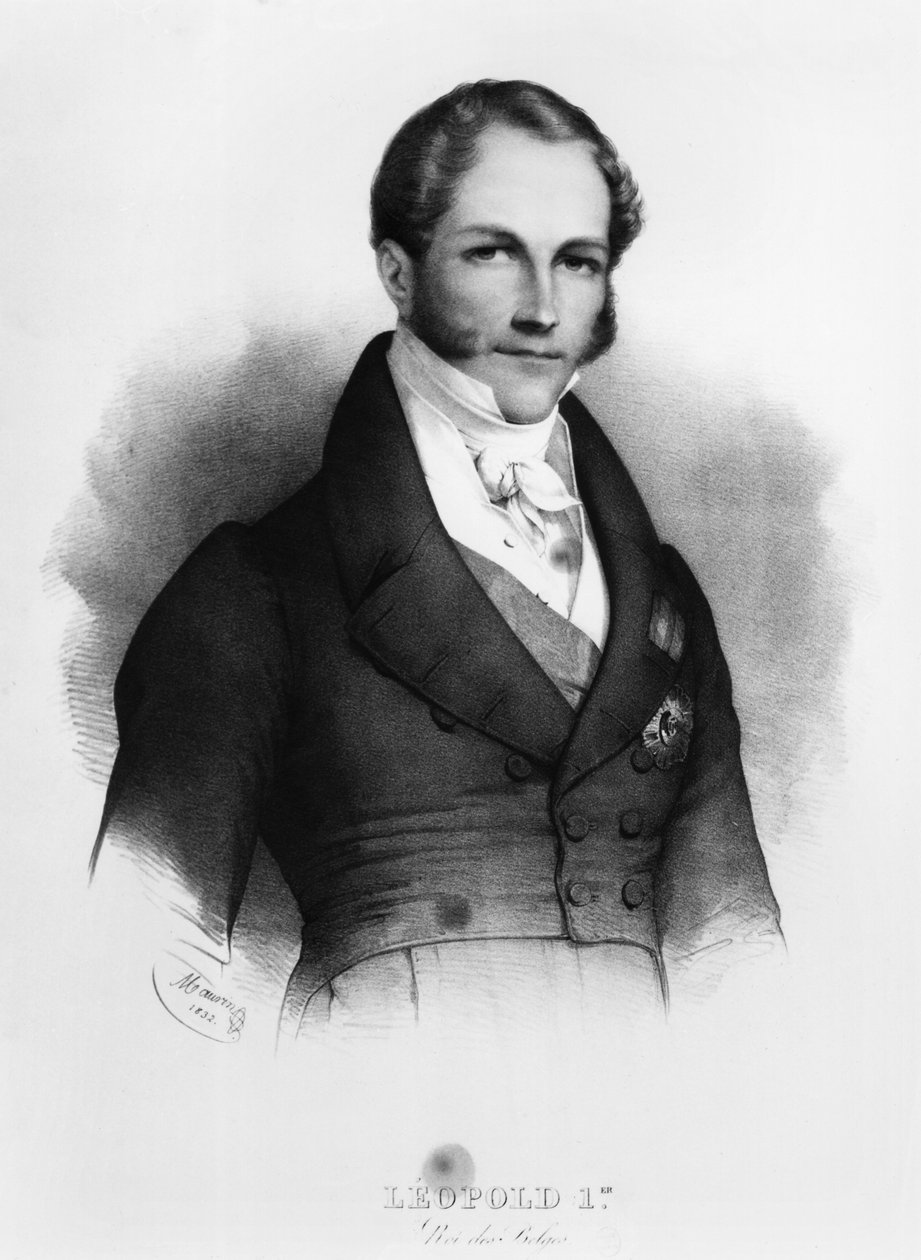 Retrato de Leopold I (1790-1865) de Saxe-Cobourg-Gotha, 1832 de Nicolas Eustache Maurin