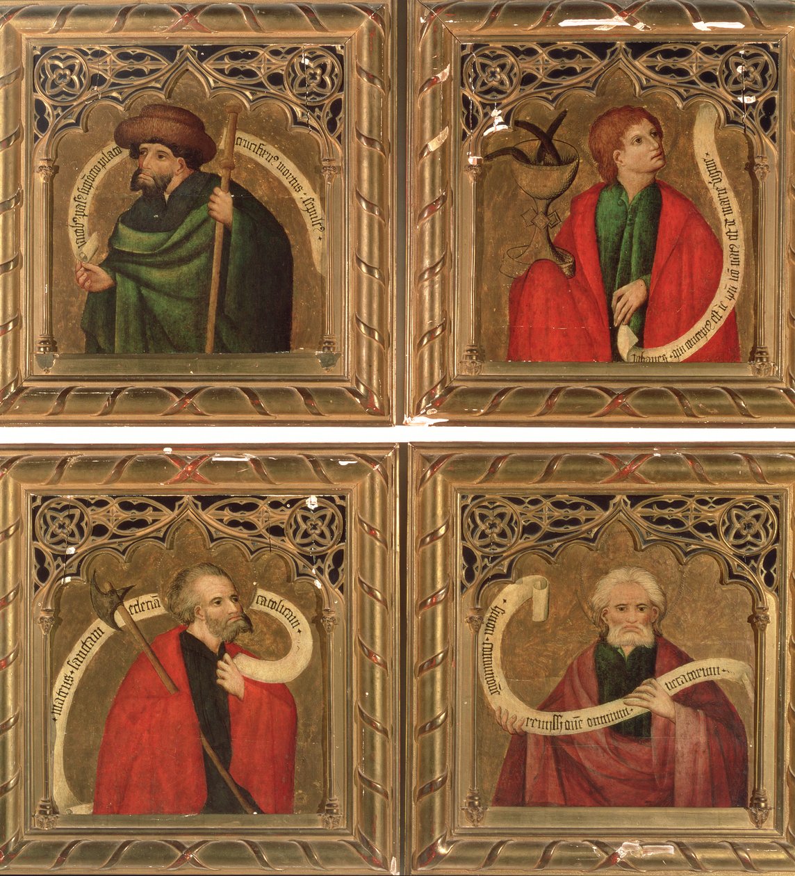SS. Tiago, João, Mateus e Simão, 1468 (painel) de Nicolas Frances